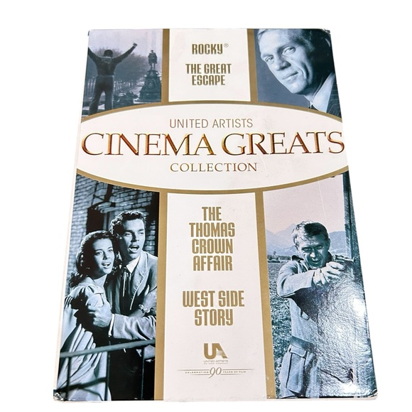 Cinema Greats Collection 4 DVD Rocky/West Side Story/Great Escape/crown affair - Picture 1 of 4